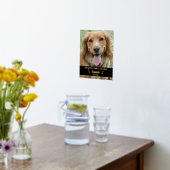 自分の写真カスタムを追加Pet Dog Memorial 8x10 箔ポスター (レイダウン (キッチン))