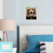 自分の写真カスタムを追加Pet Dog Memorial 8x10 箔ポスター (インサイチュ (寝室))