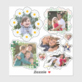 自分の写真カスタムキスを作るクールかわいい シール (シート)