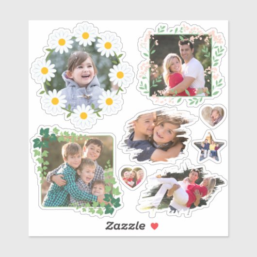 自分の写真カスタムキスを作るクールかわいい シール (シート)