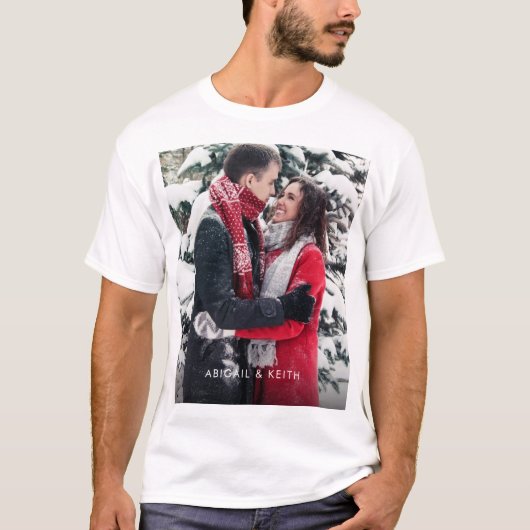 自分の写真カスタムTシャツの追加 Tシャツ (正面)