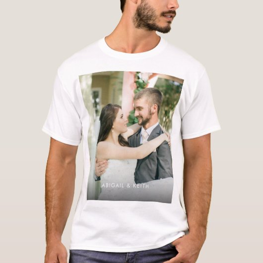自分の写真カスタムTシャツの追加 Tシャツ (正面)