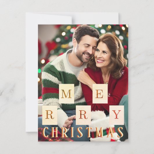 自分の写真クリスマスカードを追加! シーズンカード (正面)
