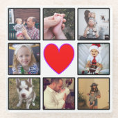 自分の写真コラーカスタムジュの作成 ガラスコースター (正面)