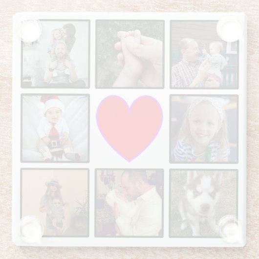 自分の写真コラーカスタムジュの作成 ガラスコースター (裏面)