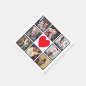 自分の写真コラーカスタムジュの作成 スタンダードカクテルナプキン (角)