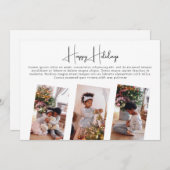 自分の写真コラージュのクリスマスを作パーソナライズされたる シーズンカード (正面/裏面)