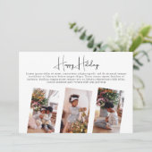 自分の写真コラージュのクリスマスを作パーソナライズされたる シーズンカード (スタンド正面)