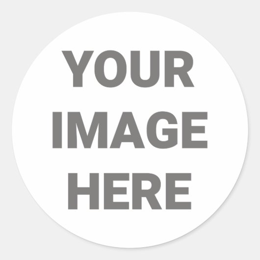 自分の写真デザインの追加 ラウンドシール (正面)