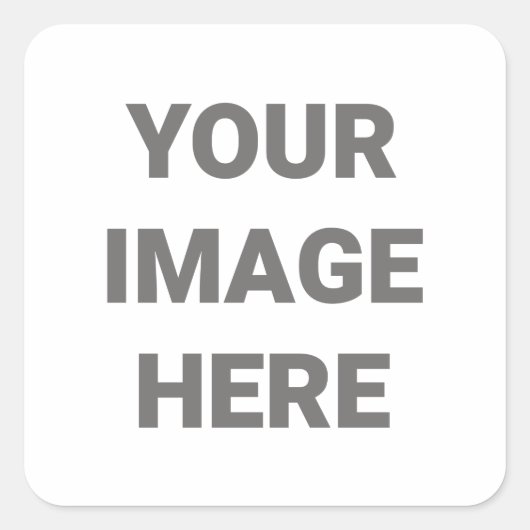 自分の写真デザインを自分で追加 スクエアシール (正面)