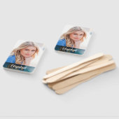 自分の写真モノグラムエレガントの卒業 ハンドファン (組立なし)