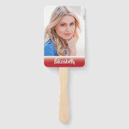 自分の写真モノグラム卒業ハンドファン ハンドファン