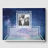 自分の写真供養の葬儀の作成 ゲストブック (裏面)