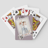 自分の写真名をモダン追加ガーリーパーソナライズされたする トランプ (裏面)