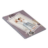 自分の写真名をモダン追加ガーリーパーソナライズされたする ノートブック (右側)