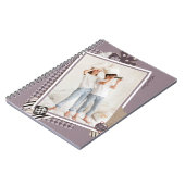 自分の写真名をモダン追加ガーリーパーソナライズされたする ノートブック (左側)