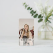 自分の写真歌手の名刺 名刺 (スタンド正面)