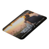 自分の写真結婚を感謝してい作成する マグネット (左側)