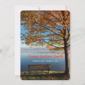 自分の写真追悼式秋秋 招待状 (正面)