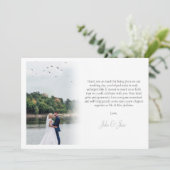 自分の写真、グラデーション、サンキューカード サンキューカード (スタンド正面)