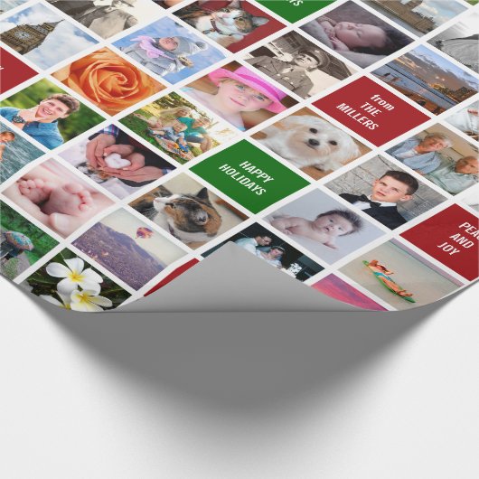 自分の写真 | 51カスタム – イメージコラージギフト ラッピングペーパー (角)