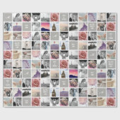 自分の写真 | 51画像結婚コラージュのギフト ラッピングペーパー (フラット)