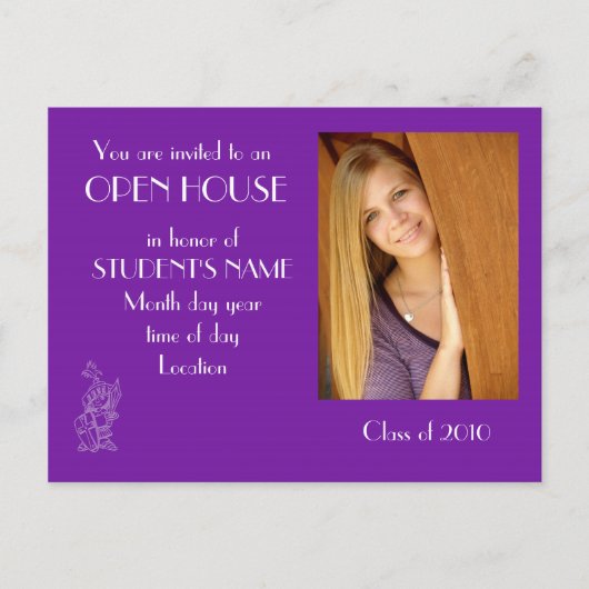 自分の写真 – Open Houseはがき インビテーションポストカード (正面)
