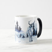 自分の冬の鹿を作成する モーフィングマグカップ (正面右)