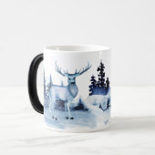 自分の冬の鹿を作成する モーフィングマグカップ (正面左)