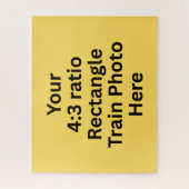 自分の列車の長方形の写真を追加 ジグソーパズル (縦)