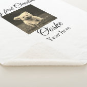 自分の初めてのクリスマスがペット名を追加する年写真 シェルパブランケット (3/4)