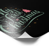 自分の初めてのクリスマスの一致するファミリクリスマス 生まれたばかりの フォトプリント            (角)