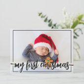 自分の初めてのクリスマスの写真 シーズンカード (スタンド正面)