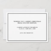 自分の初めてのクリスマスの写真 シーズンカード (裏面)