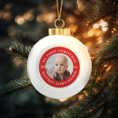 自分の初めてのクリスマスの写真 スノーフレークピューターオーナメント