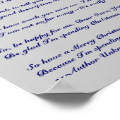 自分の初めてのクリスマスの天国 ポスター (角)