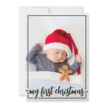 自分の初めてのクリスマスの縦写真