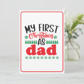 自分の初めてのクリスマスをパパ 招待状 (スタンド正面)