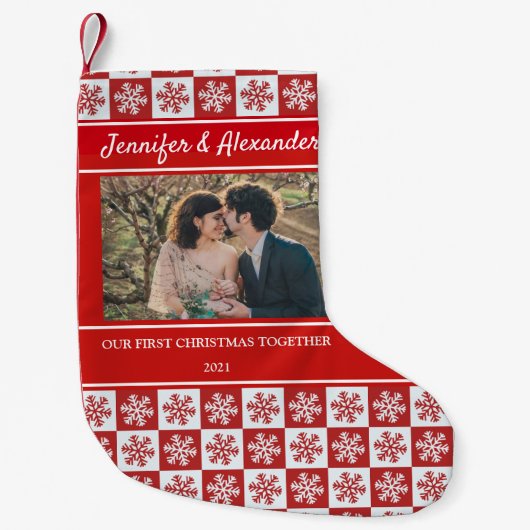 自分の初めてのクリスマスを作成 スモールクリスマスストッキング (正面)