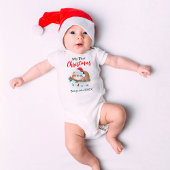 自分の初めてのクリスマスカスタムベビー名 ベビーボディスーツ