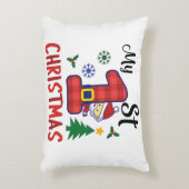 自分の初めてのクリスマス アクセントクッション (正面(垂直))
