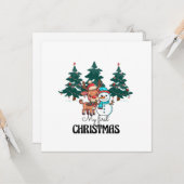 自分の初めてのクリスマス カード (正面/裏面インサイチュ)