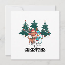 自分の初めてのクリスマス カード