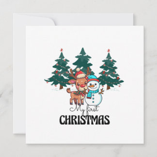 自分の初めてのクリスマス カード