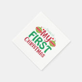 自分の初めてのクリスマス スタンダードカクテルナプキン (角)