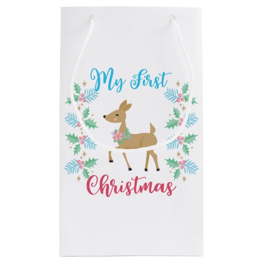 自分の初めてのクリスマス スモールペーパーバッグ (裏面)