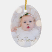 自分の初めてのクリスマス セラミックオーナメント (正面)
