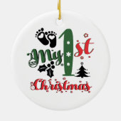 自分の初めてのクリスマス セラミックオーナメント (裏面)