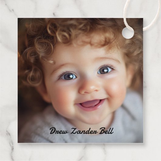 自分の初めてのクリスマス フェイバータグ (裏面)