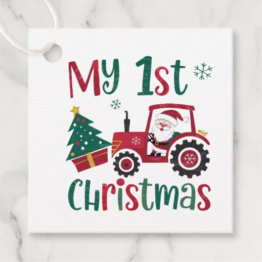 自分の初めてのクリスマス フェイバータグ (正面)